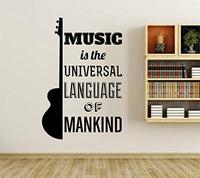 Music Is The Universal Language Of Mankind Quote Wall Vinyl Decal Sticker Art Graphic