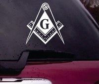 Freemason Symbol Decal Sticker Vinyl Decal Sticker Art Graphic Stickers Laptop Car Window