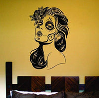 Day of The Dead Girl OG Version Wall Vinyl Decal Sticker Art Graphic Sticker Skulls Wall Vinyl Decal Sticker Art Graphic Sticker Sugar Skull Sugarskull