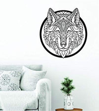 Dabbledown Boho Wolf, Wall Decal, Wall, Decal, Sticker, Decals, Stickers, Mural, Kid, Boy, Teen, Room