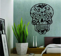 Extra Large Sugarskull DD101 Vinyl Wall Decal Sticker Decals Stickers Rockabilly Dia De Los Muertos Sugar Skull