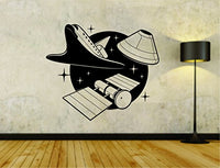 Aerospace Nasa Logo Space Spachship Rockets Rocket Version 101 Vinyl Decal Sticker Wall Boy Girl Aerospace02OCC4 24x28