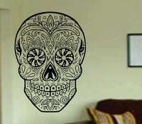 Dabbledown Decals Sugarskull Version 20 Wall Vinyl Decal Sticker Art Graphic Sticker Sugar Skull