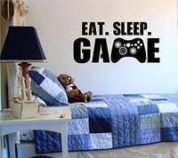 Dabbledown Decals Large Eat Sleep Game Version 102 Gamer Video Game Decal Sticker Wall Boy Girl Teen Child Sport Fight