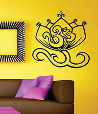 Lotus Flower with OM Symbol Version DD101 Wall Decal Sticker Car Window Truck Decals Stickers