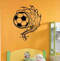 Soccer Ball Cyclone Vinyl Decal Sticker Wall Art Graphic Kids Room Sports Nursery Wall Vinyl Wall Decal Sticker Art Sports Kid Children Ball Nursery Boy Teen Homerun