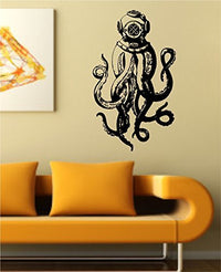 Octopus Version 108 Octopus with Scuba Helmet Version DD108 Wall Vinyl Decal Sticker Art Graphic