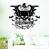 Happy Halloween Skull Version DD101 Wall Vinyl Decal Sticker Art Graphic