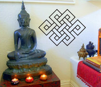 Large Endless Knot Wall Decal Sticker Buddha Brahman Hindu