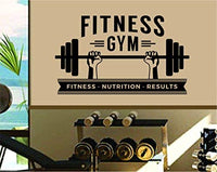 Fitness Gym Weightlifing Logo Version DD101 Motivational Fitness Gym Quote Wall Vinyl Decal Sticker Art Graphic