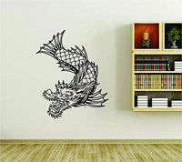 Dragon Fish Version DD101 Vinyl Wall Decal Sticker Car Window Truck Decals Stickers Asian Asia ES2dragonfish001BW