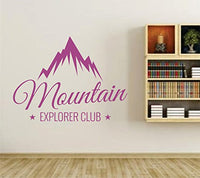 Mountain Explorer Club Wall Vinyl Decal Sticker Art Graphic Sticker
