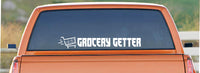 Dabbledown Grocery Getter XL Size Car Truck Window Windshield Lettering Decal Sticker Decals Stickers JDM Automobile