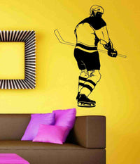 Hockey Version 113 Player Wall Vinyl Wall Decal Sticker Art Sports Kid Children Ball Nursery Boy Teen Sticker Wall Mural Art Graphic Sports Teen Kid Nursery