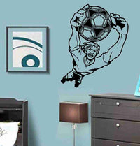 Soccer Goalie Version 110 Player Vinyl Decal Sticker Wall Art Graphic Kids Room Sports Nursery Wall Vinyl Wall Decal Sticker Art Sports Kid Children Ball Nursery Boy Teen Homerun