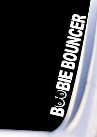 Dabbledown Boobie Bouncer Car Truck Window Windshield Lettering Decal Sticker Decals Stickers JDM Automobile