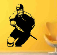 Hockey Version 119 Ice Hockey Player Wall Vinyl Wall Decal Sticker Art Sports Kid Children Ball Nursery Boy Teen Sticker Wall Mural Art Graphic Sports Teen Kid Nursery