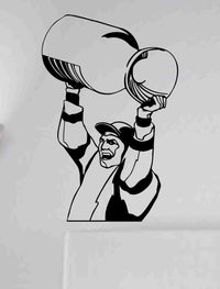 Hockey Version 117 Ice Hockey Player Wall Vinyl Wall Decal Sticker Art Sports Kid Children Ball Nursery Boy Teen Sticker Wall Mural Art Graphic Sports Teen Kid Nursery