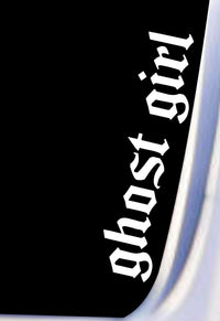 Dabbledown Ghost Girl DD1032 Car Truck Window Windshield Lettering Decal Sticker Decals Stickers JDM Automobile
