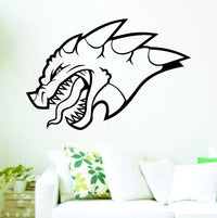 Dabbledown Decals Dragon Version 209 Decal Sticker Wall Boy Girl Teen Child Dragon03SM3bw 19 x 28