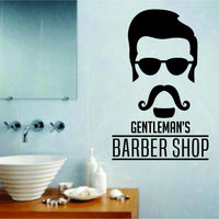Dabbledown Gentleman's Barber Shop Window Lettering Decal Sticker Decals Stickers Girl JDM Drift