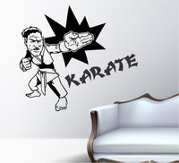 Karate Guy Version 101 Decal Sticker Wall Boy Girl Teen Child Sport Fight