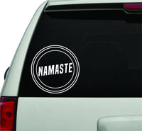 Dabbledown Namaste Modern Minimalist Circle Small Version Car Window Laptop Windshield Banner Lettering Decal Sticker Decals Stickers Girl JDM Drift