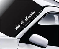 Dabbledown Let's Go Brandon dd101 Car Truck Window Windshield Lettering Quote Decal Sticker Decals Stickers JDM Automobile 