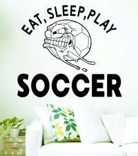 Dabbledown Decals Eat Sleep Play Soccer Version 206 Decal Sticker Wall Boy Girl Teen Child