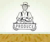 Produce Farmer Farming Farm Version 104 Decal Sticker Wall Boy Girl Farming09OCC4 23x28