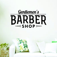 Gentlemen's Barber Shop V202 Logo Wall Decal Sticker Wall Decal Sticker Vinyl Graphic