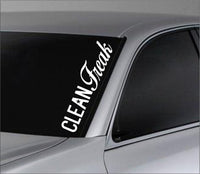 Dabbledown Clean Freak Car Truck Window Windshield Lettering Decal Sticker Decal