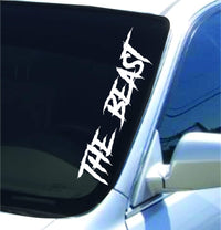 Dabbledown The Beast Version DD102 Lowrider Car Truck Window Windshield Lettering Decal Sticker Decals Stickers Drift Dub Lowered JDM Fresh Detailed Stance Fitment 4x4