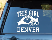 his Girl Loves Denver Decal Sticker Car Window Truck Laptop Tablet