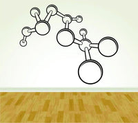 Dabbledown Molecule Strand Science Biology Scientist Medicine Doctor Vinyl Decal Sticker Wall Boy Girl ES5Science03 23x28