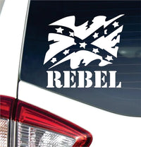 Dabbledown Rebel Car Truck Window Windshield Lettering Quote Decal Sticker Decals Stickers JDM Automobile 