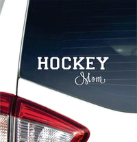 Dabbledown Hockey Mom V1 3x6 Car Truck Window Windshield Lettering Quote Decal Sticker Decals Stickers JDM Automobile Sports Ice Hockey Street Hockey