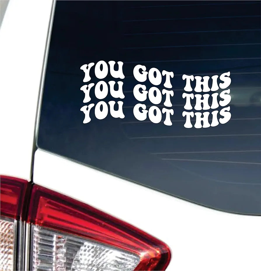 Dabbledown You Got This Car Truck Window Windshield Lettering Quote Decal Sticker Decals Stickers JDM Automobile 