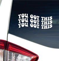 Dabbledown You Got This Car Truck Window Windshield Lettering Quote Decal Sticker Decals Stickers JDM Automobile 