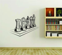 Dabbledown Chess Pieces Checkmate Vinyl Wall Decal Sticker Car Window Truck Decals Stickers Chess02V4BW 21x28