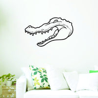 Dabbledown Decals Alligator Head V105 Decal Sticker Wall Boy Girl Teen Child