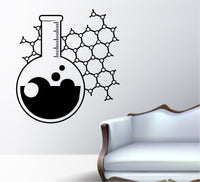 Dabbledown Science Chemistry Molecule Beaker Vinyl Wall Decal Sticker Car Window Truck Decals Stickers