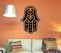 Hamsa Hand Version 104 Decal Sticker Wall Vinyl Art Blessings Power Strength