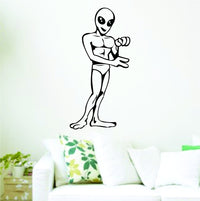 Dabbledown Decals Alien Design Decal Sticker Wall Boy Girl Teen Child alien1