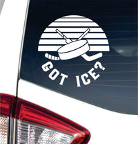 Dabbledown Got Ice Hockey Puck 6x6 Car Truck Window Windshield Lettering Quote Decal Sticker Decals Stickers JDM Automobile Sports Ice Hockey Street Hockey