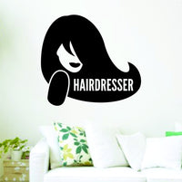 Dabbledown Hairdresser V201 Wall Decal Sticker Wall Decal Sticker Vinyl Graphic