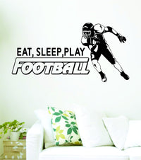 Dabbledown Decals Eat Sleep Play Football Version 207 Decal Sticker Wall Boy Girl Teen Child