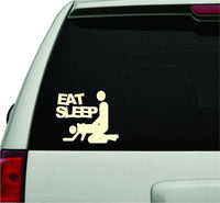 Dabbledown Eat Sleep Bang Car Window Laptop Windshield Banner Lettering Decal Sticker Decals Stickers Girl JDM Drift sec 1