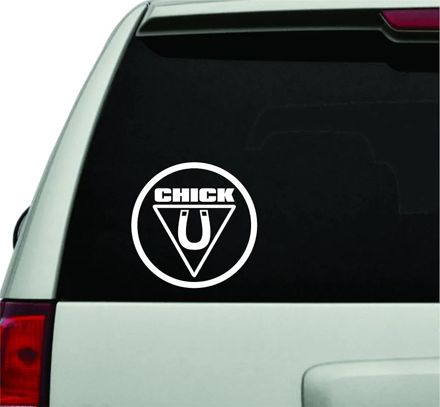 Dabbledown Chick Magnet Car Window Laptop Windshield Banner Lettering Decal Sticker Decals Stickers Girl JDM Drift sec 1