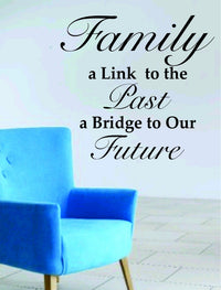 Family a Link to the Past Decal Sticker Famous Quote Wall Mural